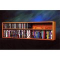 Wood Shed Wood Shed 211-4 W Solid Oak Wall or Shelf Mount for CD and DVD-VHS tape-Book Cabinet 211-4 W